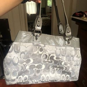Grey coach satchel